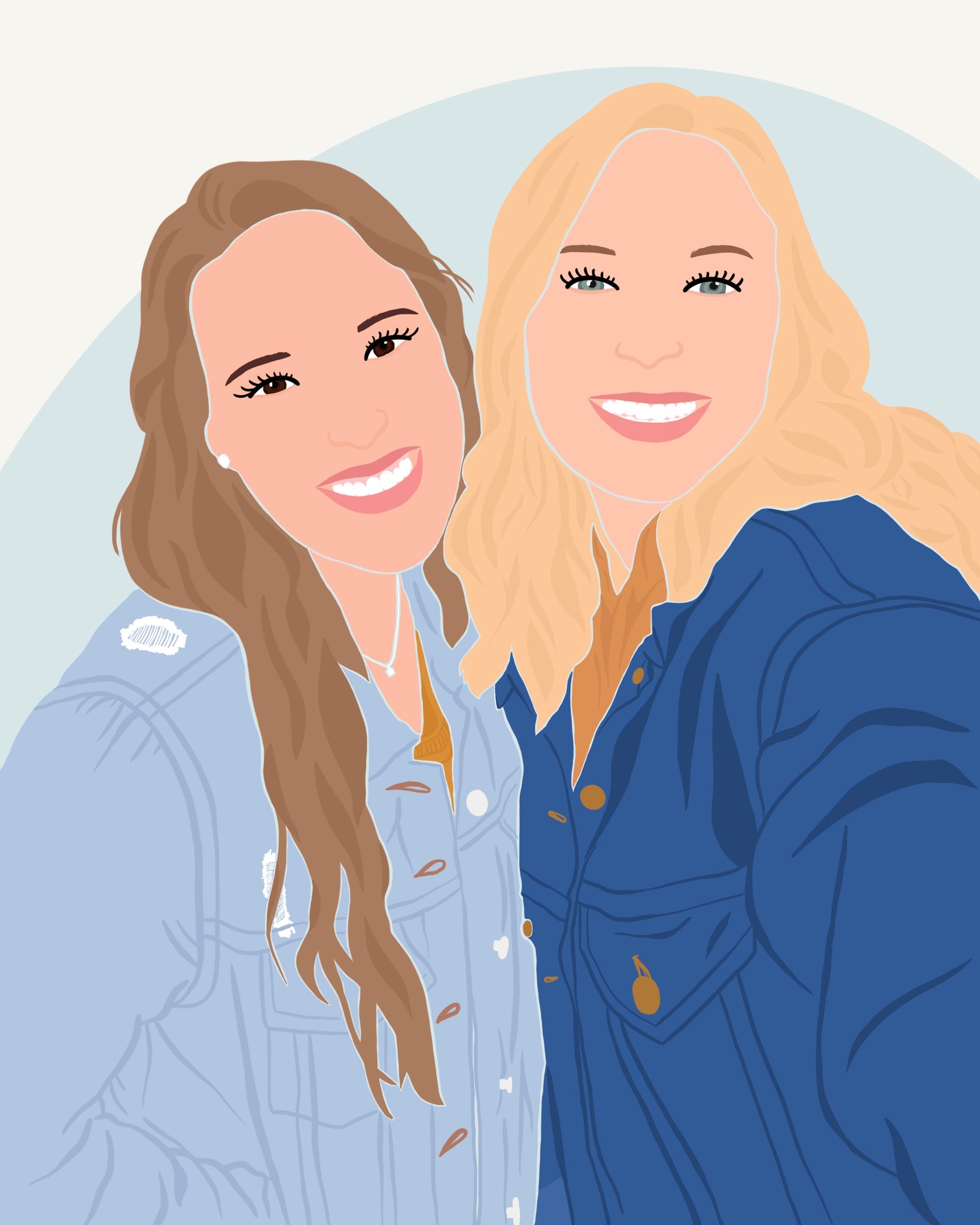 Untitled  Illustration, Bff drawings, Best friend drawings