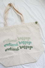 Load image into Gallery viewer, emotional baggage tote
