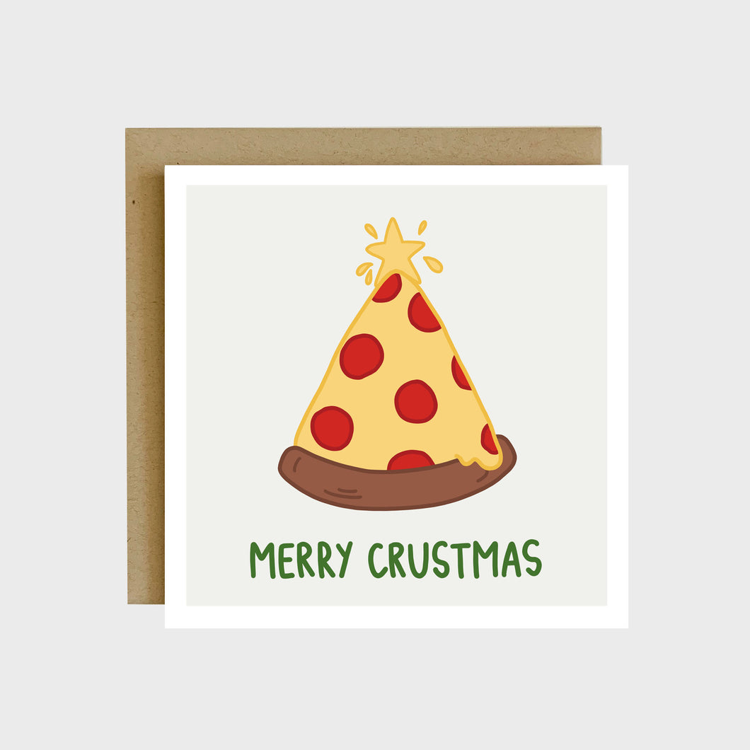 merry crustmas greeting card