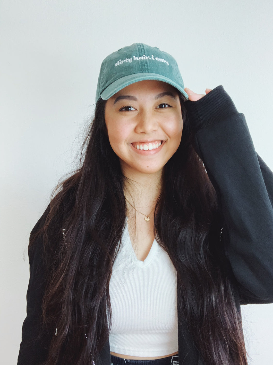 dirty hair, i care vintage washed baseball cap