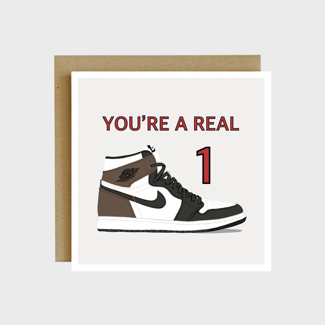 you're a real 1 greeting card